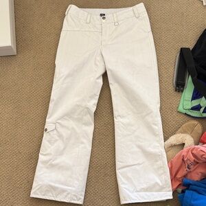 Women's White Snow Pants